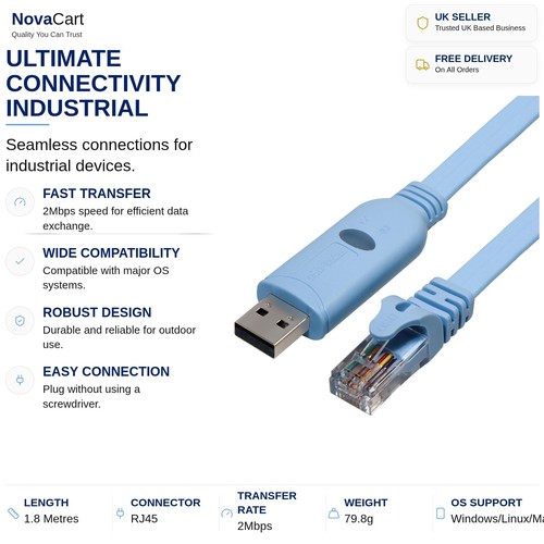 Cavo usb rs485 seriale rj45 - cavo,